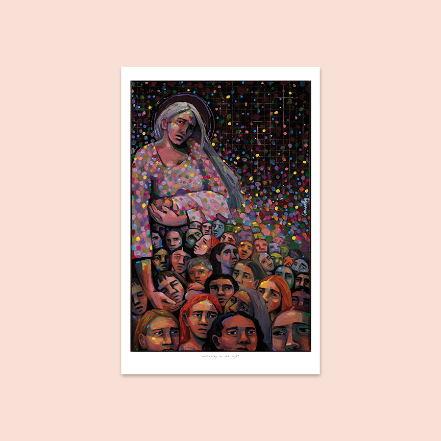 mothering the night - print